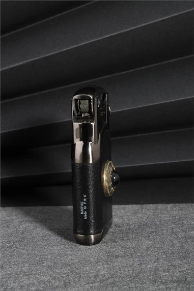 Silvio Monetti  Siyah Renk Özel Tasarım Renkli Taşlı Benzinli Çakmak  24CSM896TR01 - Resim 2