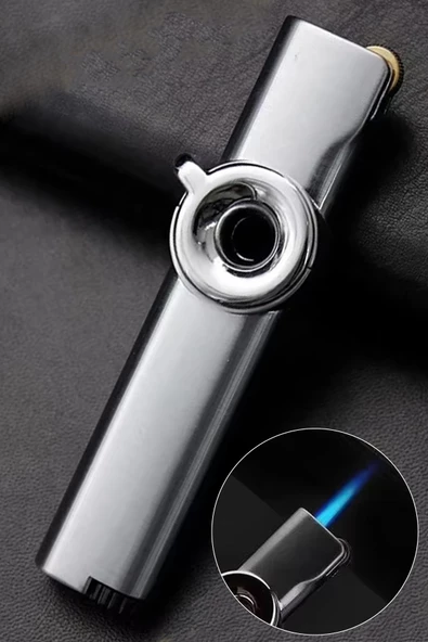 Silvio Monetti Gümüş Gazlı Torch Pürmüz Çakmak SMC454MR03 ürün görseli 1