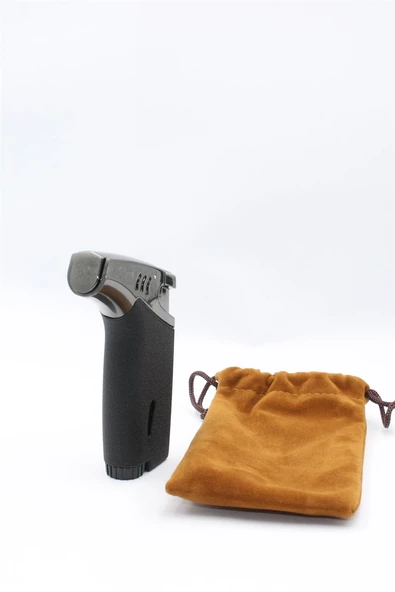 Silvio Monetti Siyah Gazlı Torch Pürmüz Çakmak SMC551MR01 - Resim 3