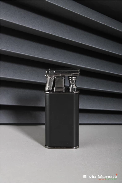 Silvio Monetti Siyah Özel Tasarım Gazlı Çakmak 24CSM801FMR01 ürün görseli 1