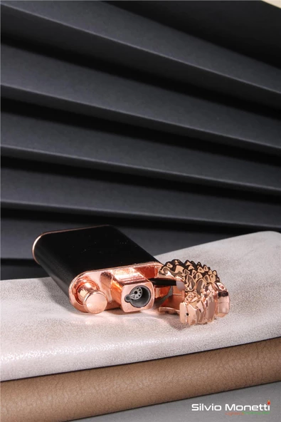 Silvio Monetti Bronz Kurt Model Gazlı Çakmak 24CSM805MKTR01 - 3