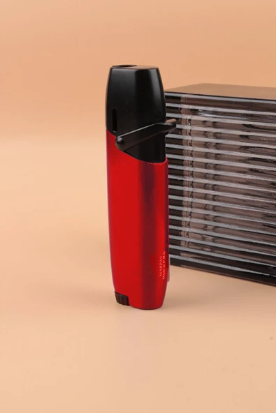 Silvio Monetti Kırmızı Siyah Özel Tasarım Torch Gazlı Çakmak - SMCK605MR06 - Resim 4