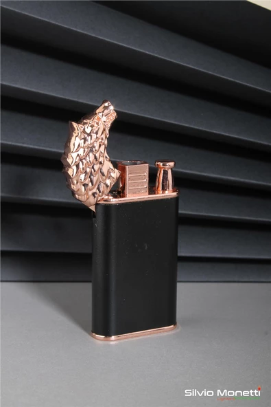 Silvio Monetti Bronz Kurt Model Gazlı Çakmak 24CSM805MKTR01 - 2