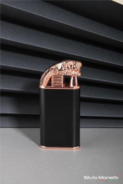 Silvio Monetti Bronz Yılan Kobra Model Gazlı Çakmak 24CSM805MYNR01 ürün görseli 1