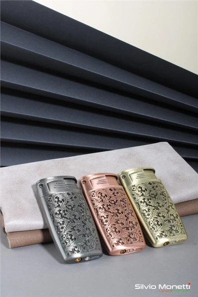 Silvio Monetti Bronz Özel Tasarım Gazlı Çakmak 24CSM822MR03 - Resim 4