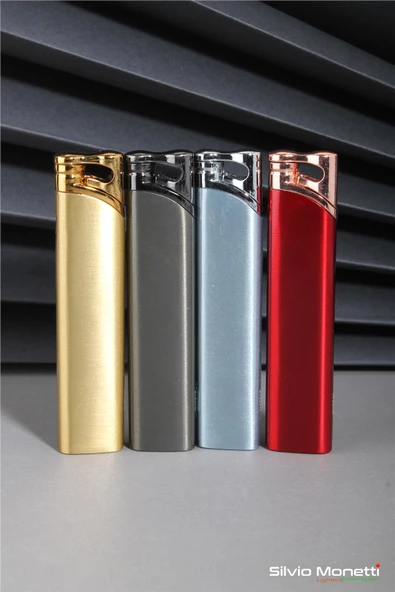 Silvio Monetti Gümüş Özel Tasarım Gazlı Çakmak 24CSM839MR02 - Resim 2