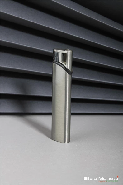 Silvio Monetti Gri Özel Tasarım Gazlı Çakmak 24CSM838BMR03 ürün görseli 1