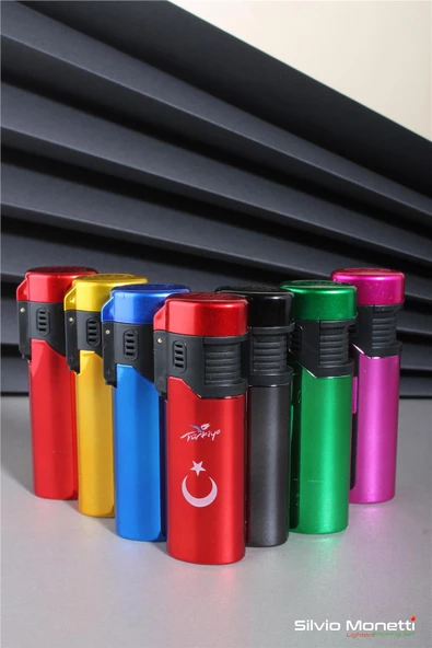 Silvio Monetti Kırmızı Kapaklı Özel Tasarım Gazlı Çakmak 24CSM911CPR05 - Resim 3