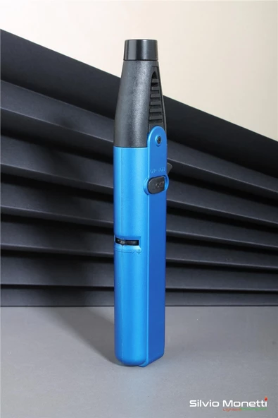 Silvio Monetti Mavi Özel Tasarım Pürmüz Gazlı Çakmak 24CSM907PR01 - Resim 2