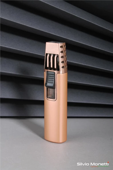 Silvio Monetti Bakır Özel Tasarım Güçlü Çift Pürmüz Gazlı Çakmak 24CSM844MR05 ürün görseli 1