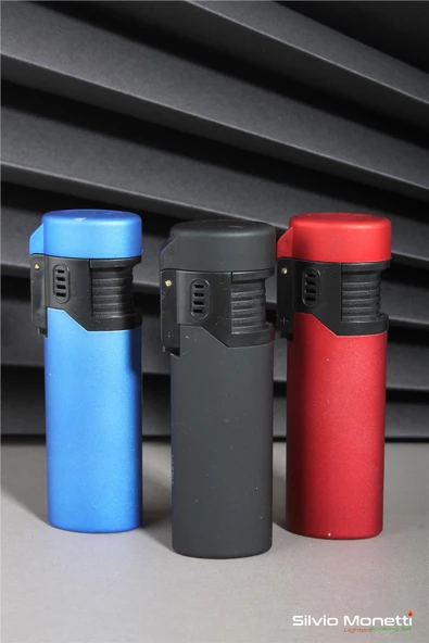 Silvio Monetti Siyah Kapaklı Özel Tasarım Gazlı Çakmak 24CSM911DPR01 - Resim 3