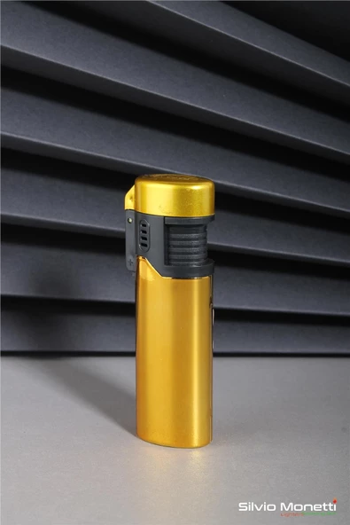 Silvio Monetti Sarı Kapaklı Özel Tasarım Gazlı Çakmak 24CSM911CPR04 ürün görseli 1