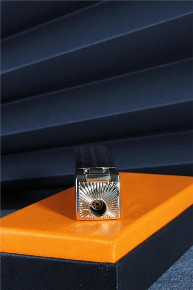 Silvio Monetti  Altın Renk Kapaklı Pürmüz Gazlı Çakmak  24CSM897MR02 - Resim 2