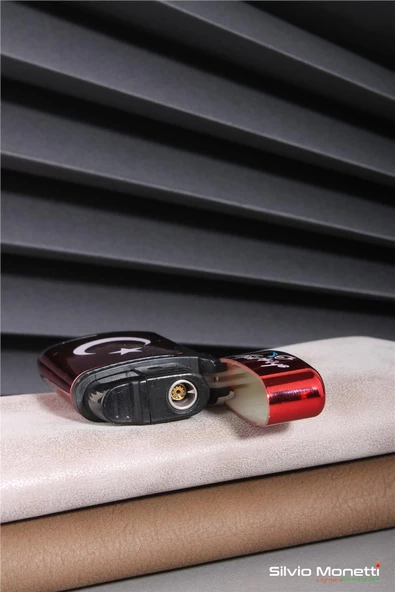 Silvio Monetti Siyah Özel Tasarım Mustafa Kemal Atatürk İmza Gazlı Çakmak 24CSM913BYR03 - Resim 4