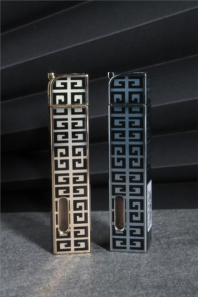 Silvio Monetti  Siyah Renk Kapaklı Pürmüz Gazlı Çakmak  24CSM897MR01 - Resim 4