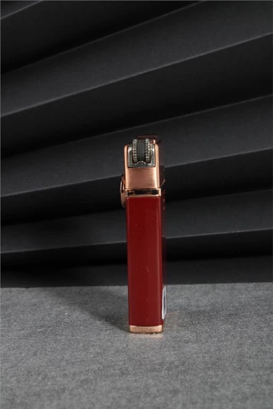 Silvio Monetti  Kahverengi Renk Pürmüzlü Ve Alevli Çift Başlıklı Vanalı Gazlı Çakmak  24CSM646TR02 - Resim 2