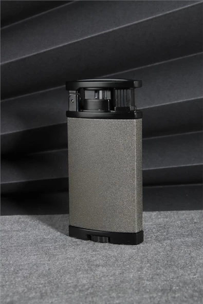 Silvio Monetti  Gri Renk Özel Tasarım Gazlı Çakmak  24CSM906MR06 ürün görseli 1