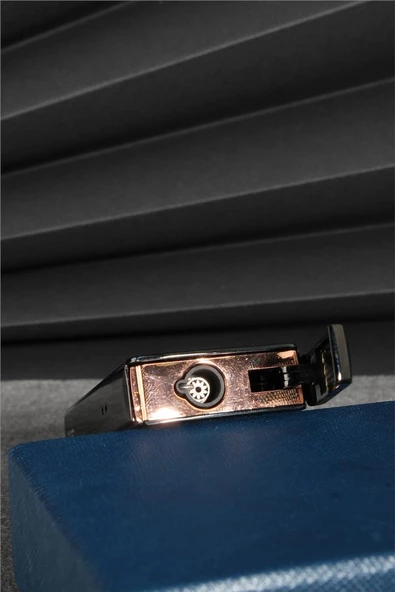 Silvio Monetti  Siyah Renk Kapaklı Pürmüz Gazlı Çakmak  24CSM890MR01 - Resim 3