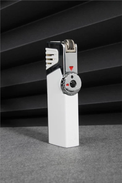 Silvio Monetti  Beyaz Renk Üç Pürmüzlü Vanalı Gazlı Çakmak  24CSM692TR03 ürün görseli 1