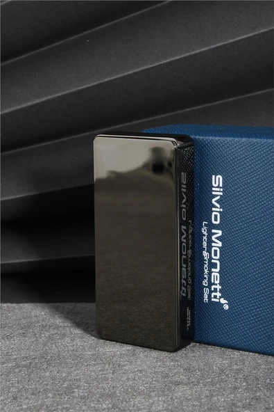 Silvio Monetti  Siyah Renk Kapaklı Pürmüz Gazlı Çakmak  24CSM890MR01 ürün görseli