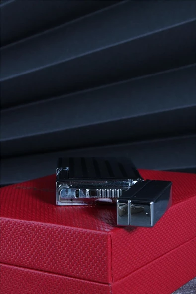 Silvio Monetti  Gümüş Renk Kapaklı Özel Tasarım Gazlı Çakmak  24CSM900TR04 - Resim 5