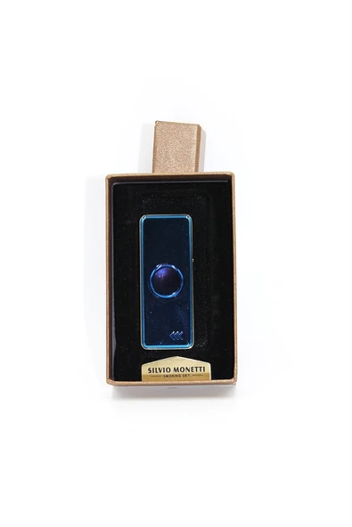 Silvio Monetti Mavi Şarjlı Usb Çakmak SMC414USR003 - Resim 2