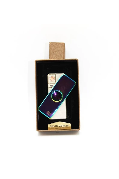 Silvio Monetti Renkli Şarjlı Usb Çakmak SMC414USR004 - Resim 2
