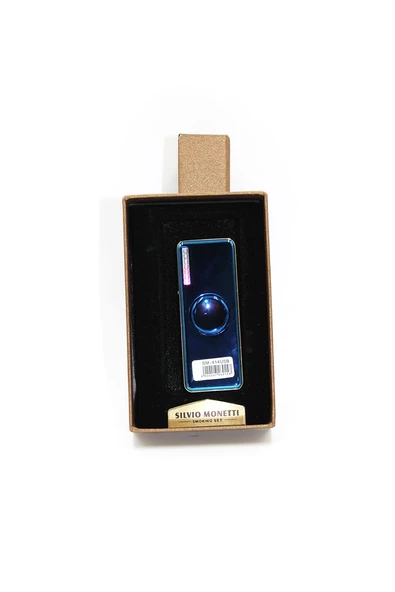 Silvio Monetti Mavi Şarjlı Usb Çakmak SMC414USR003 - Resim 4