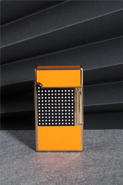 Silvio Monetti  Turuncu Renk Kapaklı Pürmüz Gazlı Çakmak  24CSM899TR01 - Resim 3