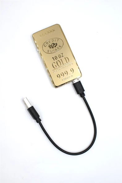 Silvio Monetti Altın Renk Altın Görünümlü USB Şarjlı Çakmak SMC530USBR1 - Resim 3
