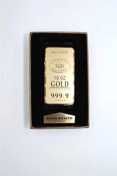 Silvio Monetti Altın Renk Altın Görünümlü USB Şarjlı Çakmak SMC530USBR1 - Resim 2