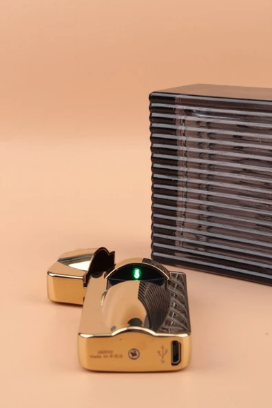 Silvio Monetti Elektronik Göstergeli Lazerli Dokunmatik Şarjlı Çakmak - SMCK677USBR03 - Resim 2