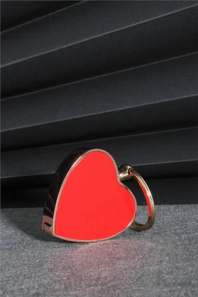 Silvio Monetti  Kırmızı Renk Kalp Şeklinde Özel Tasarım Kaydırmalı Anahtarlıklı Şarjlı Çakmak  24CSM878USBR01 - Resim 2