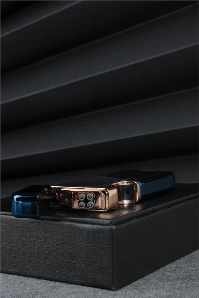 Silvio Monetti  Mavi Renk Dokunmatik Sensörlü Tesla Şarjlı Çakmak  24CSM22103R01 - Resim 5