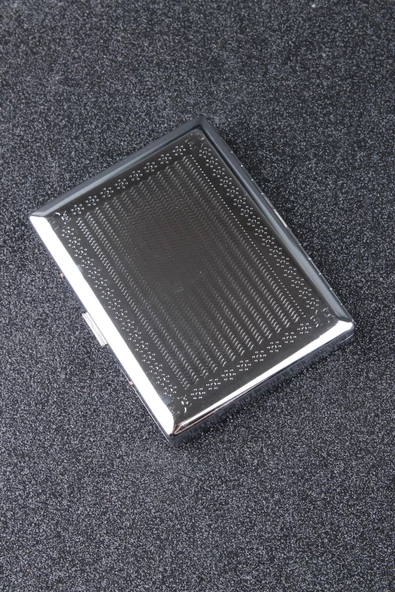 Silvio Monetti Desenli Metal Sigara Tabakası SMTBKCB005R2 - Resim 2