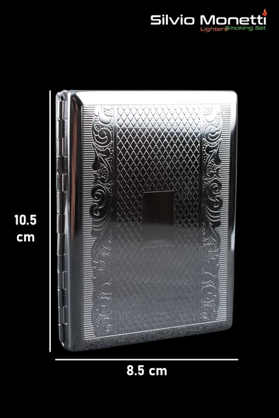 Silvio Monetti Desenli Metal Sigara Tabakası SMTBKCB005R3 - 6