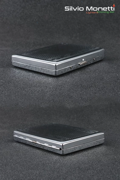 Silvio Monetti Desenli Metal Sigara Tabakası SMTBKCB005R3 - 5