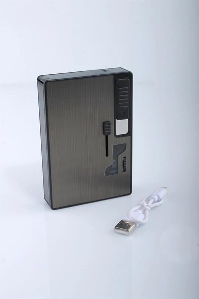 Silvio Monetti USB Şarjlı Çakmaklı Mentollü Sigara Tabakası - 5