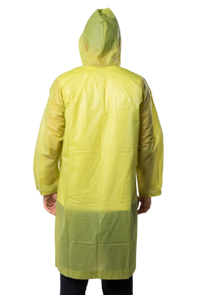 By Marine Kadın Erkek Yağmurluk Kapüşonlu Çıtçıtlı Eva Haki Yağmurluk BYMMRC881R06 - Resim 5