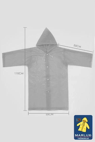 Marlux Pembe Çocuk Yağmurluk MARCYGM003 - Resim 3