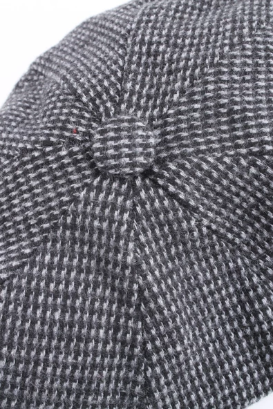 İngiliz Kasket Model Kaşe Siyah Şapka CAPKSKTR01 - 3