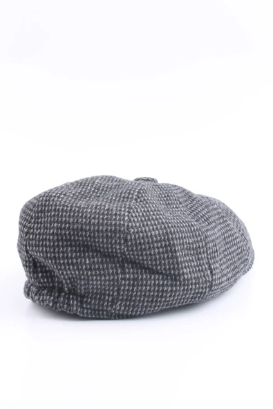 İngiliz Kasket Model Kaşe Siyah Şapka CAPKSKTR01 - 2
