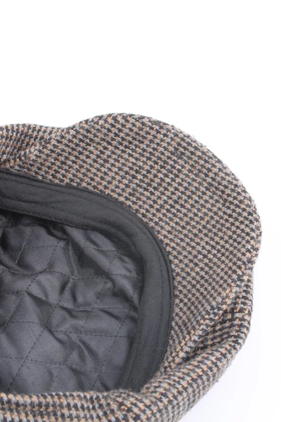 İngiliz Kasket Model Kaşe Kahverengi Şapka CAPKSKTR02 - 4