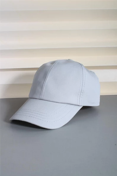 Cappello Gri Spor Şapka Unisex Arkası Cırtlı Ayarlanabilir 24SAPKADUZ