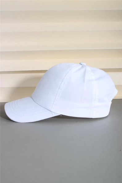 Cappello Beyaz Spor Şapka Unisex Arkası Cırtlı Ayarlanabilir 24SAPKADUZ - 2