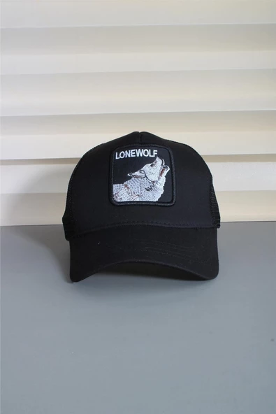 Cappello Siyah Spor Hayvan Figürlü Kurt Şapka Unisex Arkadan Ayarlanabilir Şapka 24SAPKAKU - 4