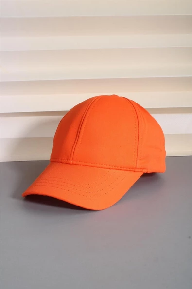 Cappello Turuncu Spor Şapka Unisex Arkası Cırtlı Ayarlanabilir 24SAPKADUZ