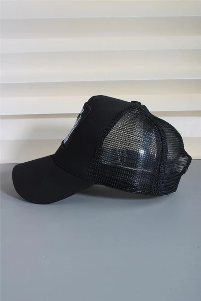 Cappello Siyah Spor Hayvan Figürlü Kurt Şapka Unisex Arkadan Ayarlanabilir Şapka 24SAPKAKU - 2