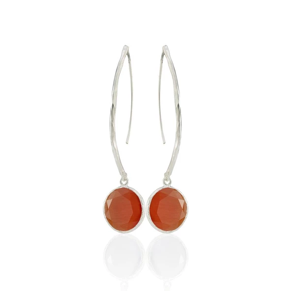 Kadir Jewellery Gümüş Kaplama Vintage Küpe -El İşçiliği Ve Hipoalerjenik Küpe