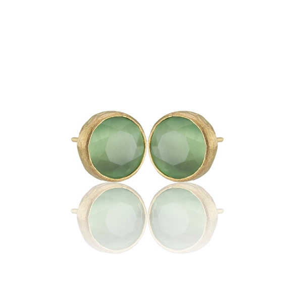 Kadir Jewellery 22 Ayar Altın Kaplama Kadın Minimal Küpe -El İşçiliği Ve Hipoalerjenik Küpe - Resim 3